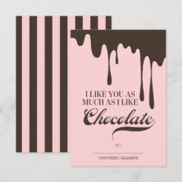 Som dig och chokladbarn klassrumsvalentin inbjudningar