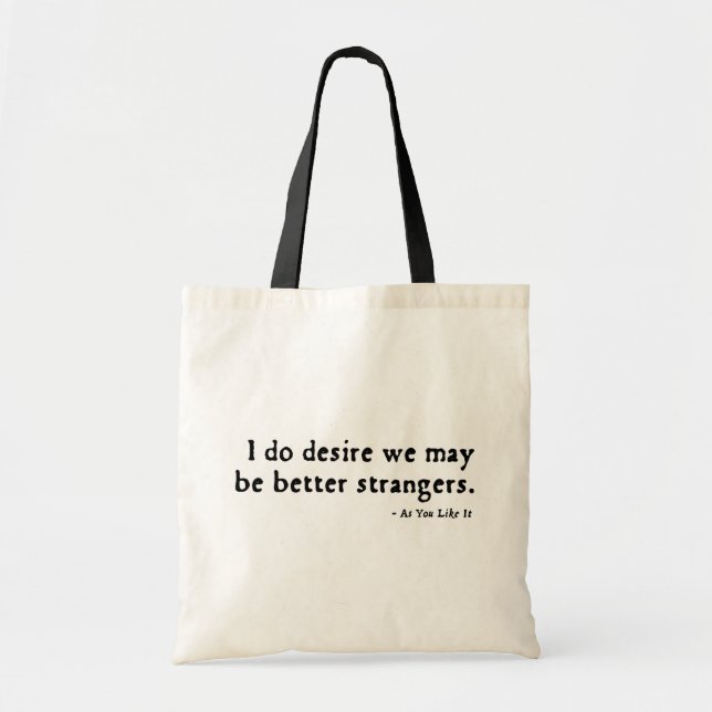 Som du gillar det förolämpningen (versionen 16thC) Tygkasse (Framsidan)