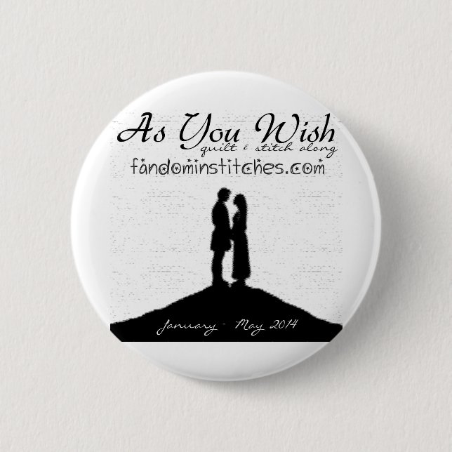 Som du önskar täcket & syr Along 2014 Knapp (Framsida)