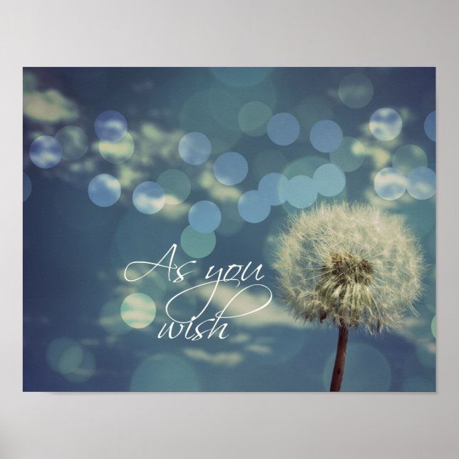 Som du vill ha citat med Dandelion Poster (Framsidan)