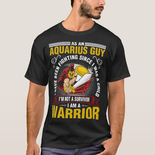 Som en Aquarius-kille har jag kämpat T Shirt (Framsida)