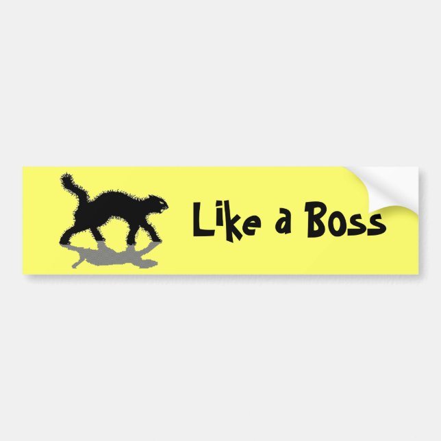 som en boss svart katt vol11 bildekal (Framsidan)