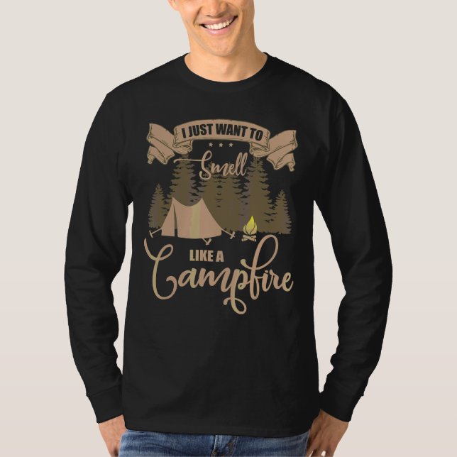 Som en Campfire Camping-grafik T Shirt (Framsida)
