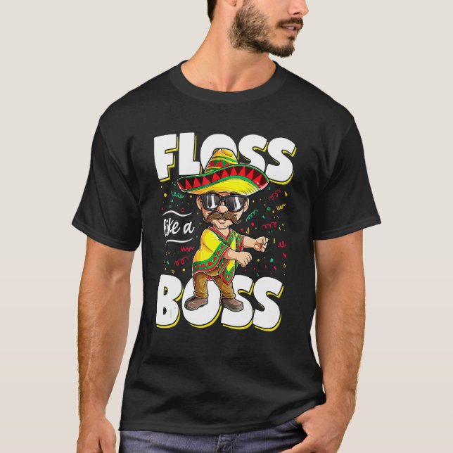 Som en Chef Cinco De Mayo som förskönar Manar Mexi T Shirt (Framsida)
