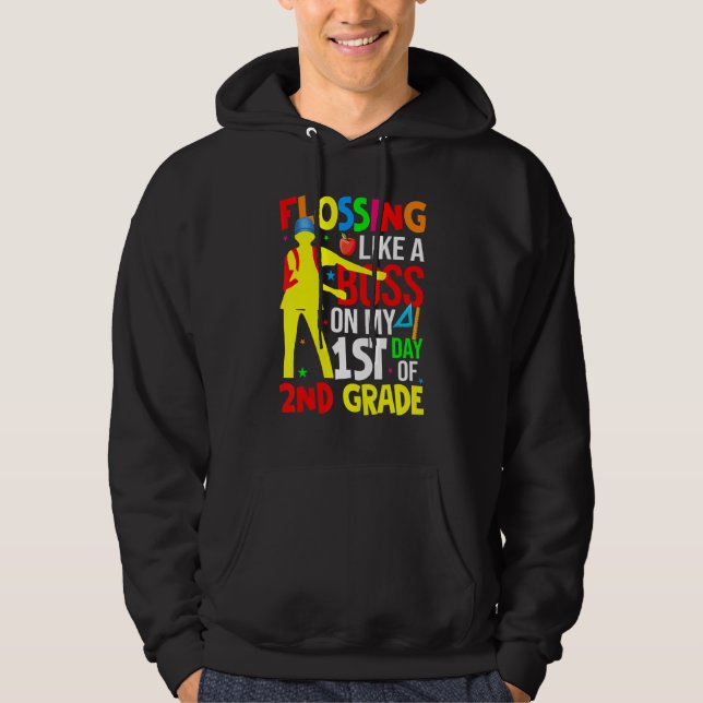 Som en Chef på min första dag andra Klass Hoodie (Framsida)