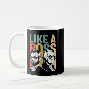 Som en Chef-presidentdag Washington Lincoln Abe Kaffemugg