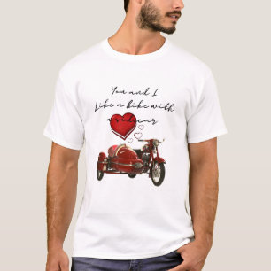 Som en cykel med sidecar t shirt