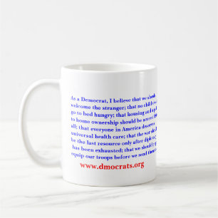 Som en Democrat. Kaffemugg