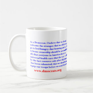 Som en Democrat. Kaffemugg