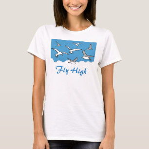 Som en fågel som flyger högt. Fåglar under flygnin T Shirt