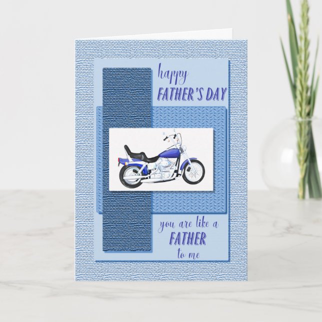 Som en far för mig, Fars dag med motorcykel Kort (Framsida)