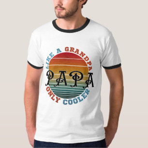 Som en farfar pappa fast coolare t shirt