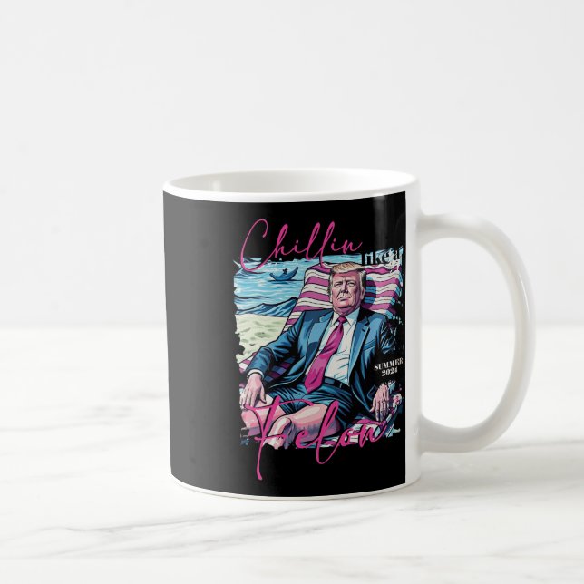 Som en felon-sommar 2024, ta Amerika tillbaka trum Kaffemugg (Höger)