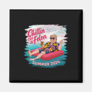 Som en Felon Trump Summer 2024 Beach Magnet