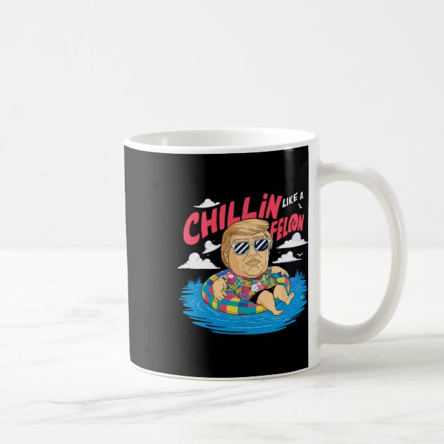 Som en feon Donald Trump i ett val i stranden Kaffemugg (Höger)