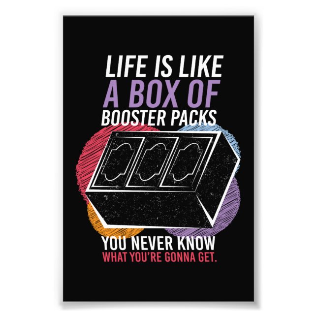 Som en låda med förseglingskort för påsar fototryck (Framsidan)