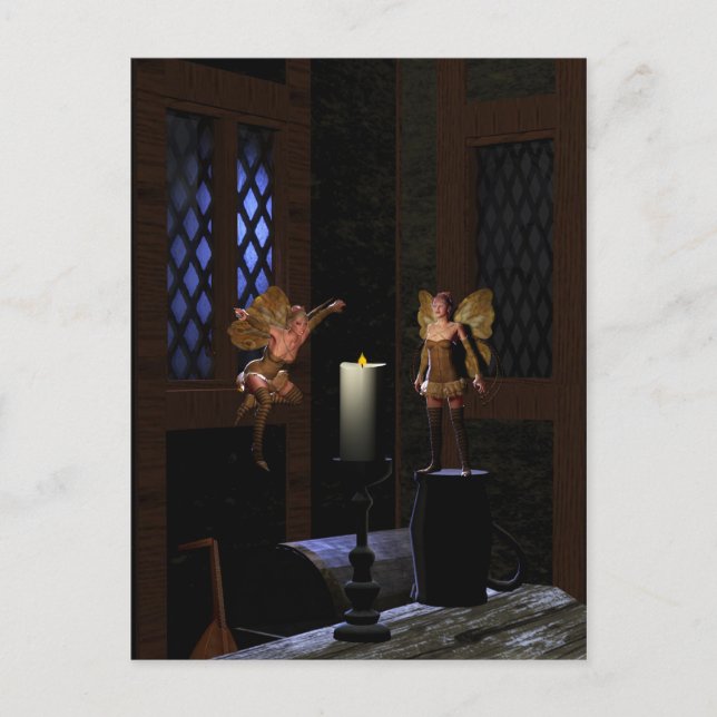 Som en matt till en flammande konst. vykort (Framsida)