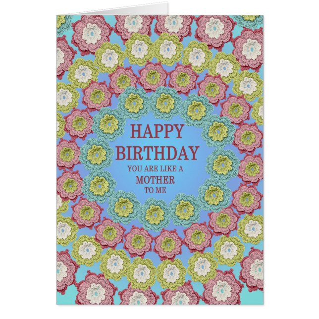 Som en mor-fågelblomma hälsningskort (Framsidan)