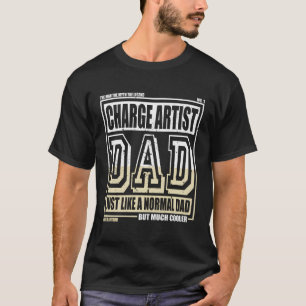 Som En Normal Pappa Fader Laddar Konstnär T Shirt