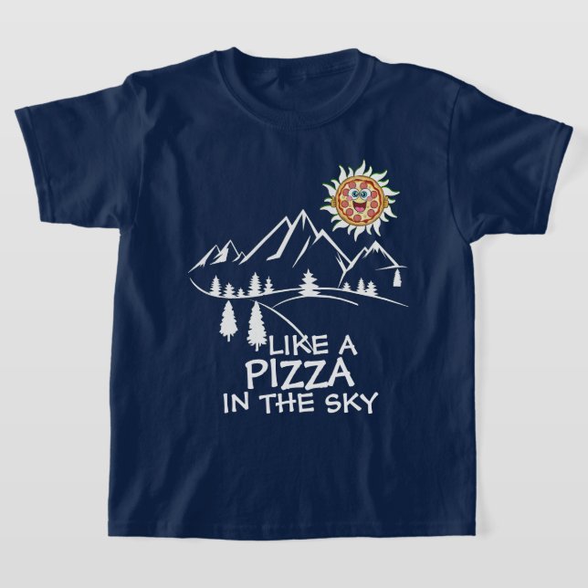 som en pizza i himmel t shirt (Laydown)