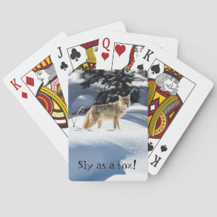 Som en räv! Uppspelningskort med djurfoxar Casinokort