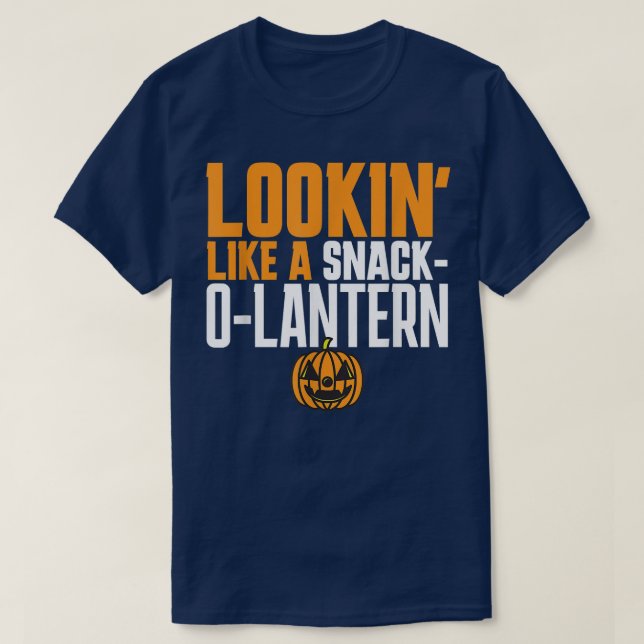 SOM EN SNACKOLANTERN JackOLantern Pumpkin H T Shirt (Design framsida)