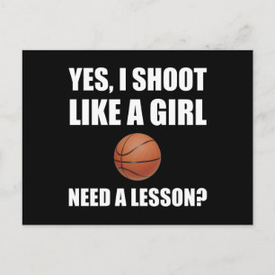 Som En Tjej Basket Vykort