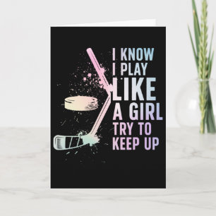 Som en tjej ishockeyspelare Hockey tjej ishockey Kort