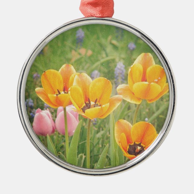 Som en vacker målning i livet julgransprydnad metall (Framsidan)