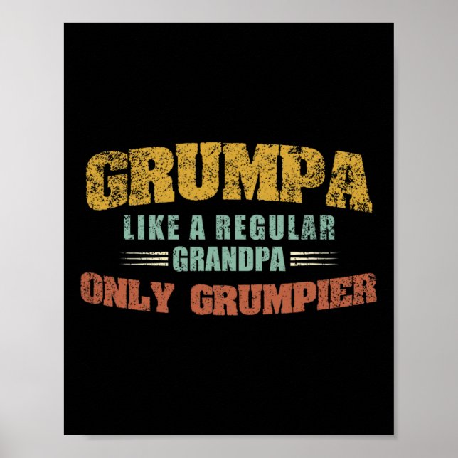Som en vanlig morfar, bara Grumpier Fars dag Poster (Framsidan)
