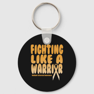 Som en Warrior Många Sclerosis Awareness Nyckelring