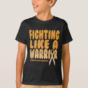 Som en Warrior Många Sclerosis Awareness T Shirt
