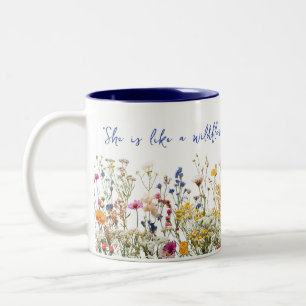 Som en Wildblomma Två-Tonad Mugg