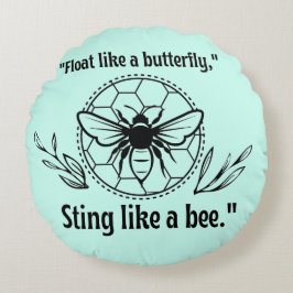 som ett bi rund kudde