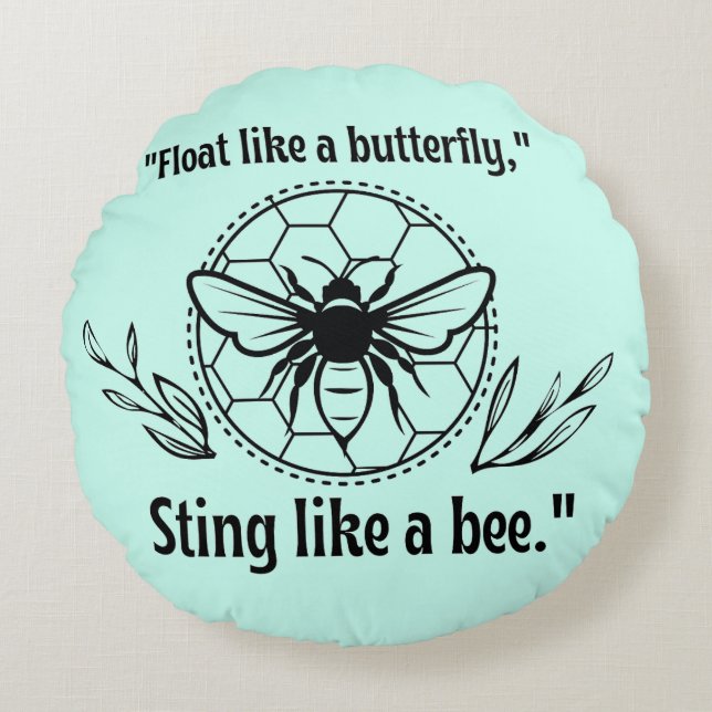 som ett bi rund kudde (Framsidan)