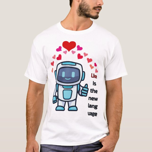 som ett nytt språk t shirt (Framsida)