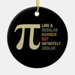 Som ett vanligt nummer men oändligt coolare Pi-dag Julgransprydnad Keramik
