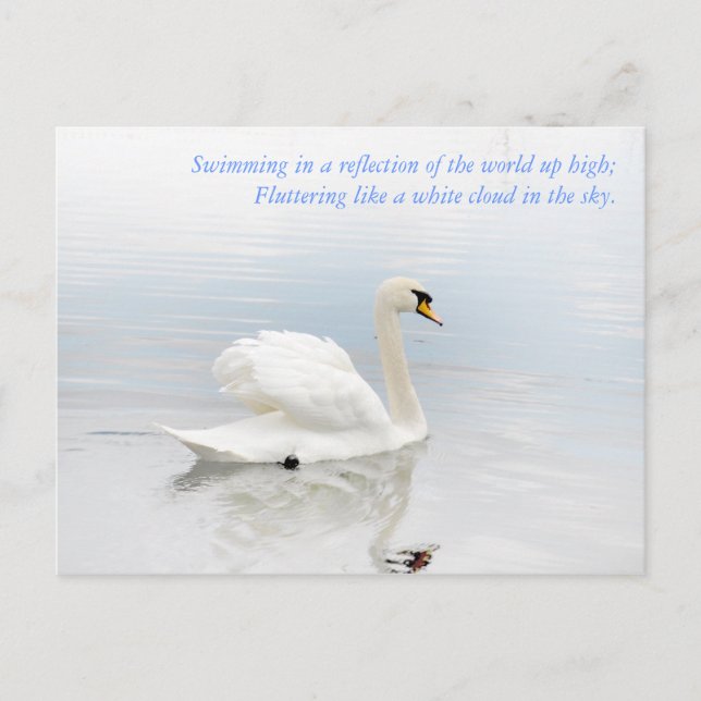 Som ett vitt moln vykort (Framsida)