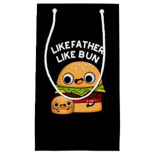 Som Far som Bun Funny Food Pun Mörk BG