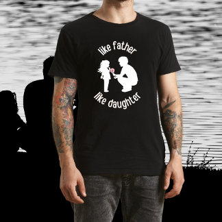 Som Far som Dotter Fars dag Black T Shirt