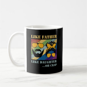 Som Far, som en dotter Oh Crap Fars dag Kaffemugg