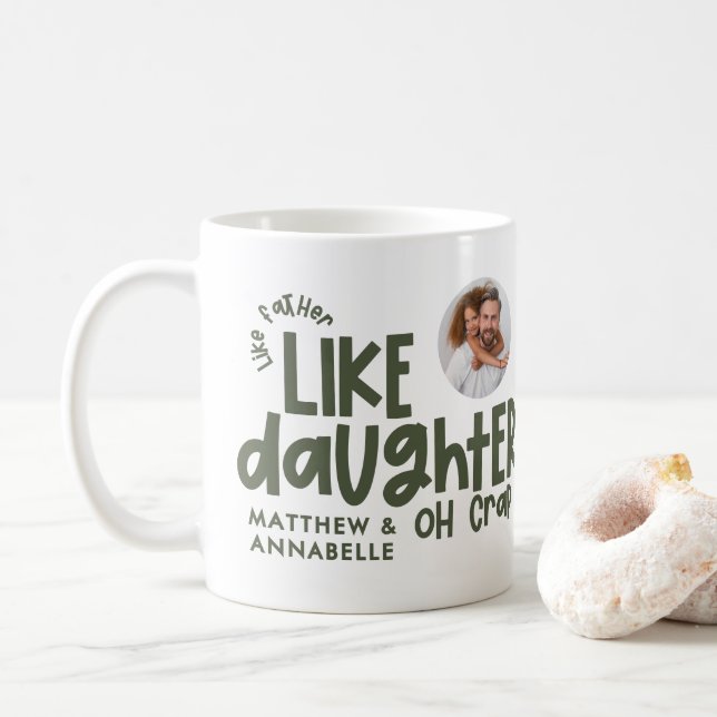 Som far som ett underligt, roligt foto kaffemugg (Med munk)