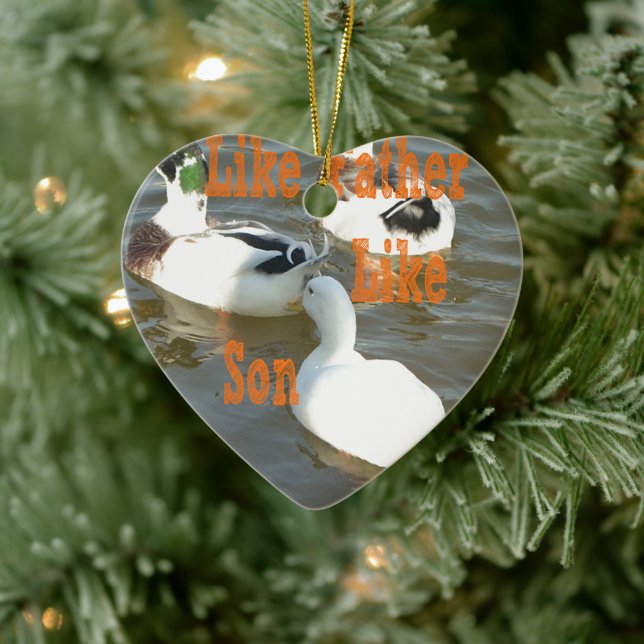 Som Far som Son. Julgransprydnad Keramik (Träd)