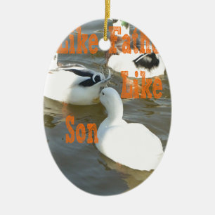 Som Far som Son. Julgransprydnad Keramik