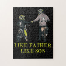 Som Far som Son Motocross Dirt Bike