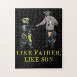 Som Far som Son Motocross Dirt Bike Pussel