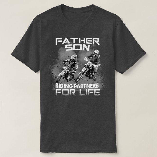 Som Far som Son Motocross Dirt T Shirt (Design framsida)