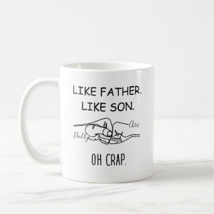 Som far, som sonkonst kaffemugg