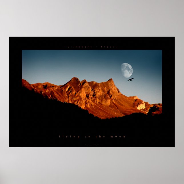 som flyger till måne poster (Framsidan)