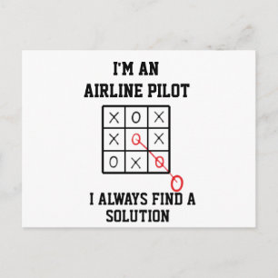 Som flygpilot hittar jag alltid en lösning vykort